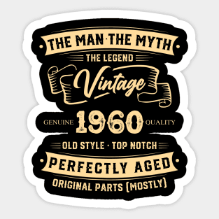 The Legend Vintage 1960 Perfectly Aged Sticker